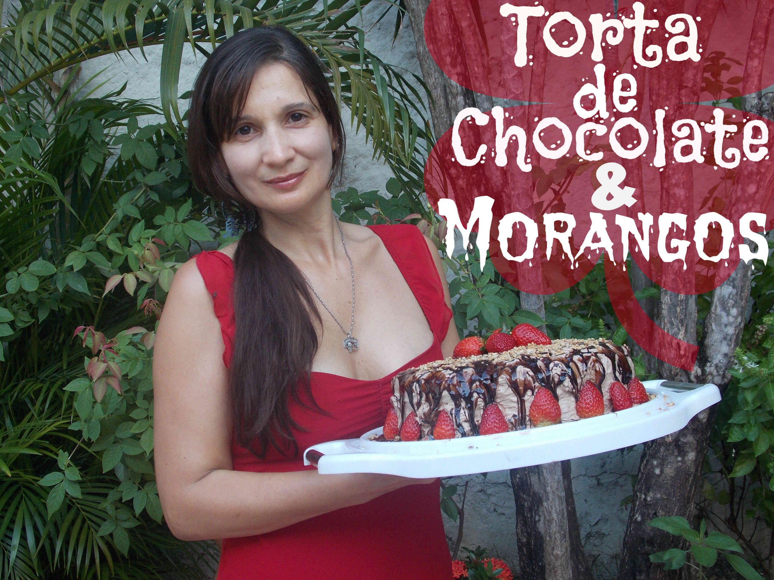 Deliciosa TORTA DE CHOCOLATE Com MORANGO E CHANTILLY DE CHOCOLATE – Katia Vegana