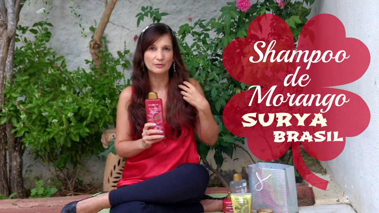 Shampoo Surya Brasil de Morango e Buriti Vegan Katia Vegana