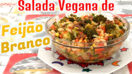 Salada Vegana de Feijão Branco Com Brócolis